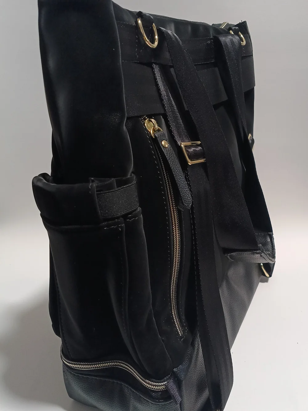 Petunia Pickle Bottom Black Convertible Diaper Bag Backpack Pre Owned Very Good